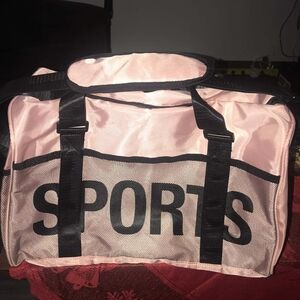 Pink Sports Duffel Bag